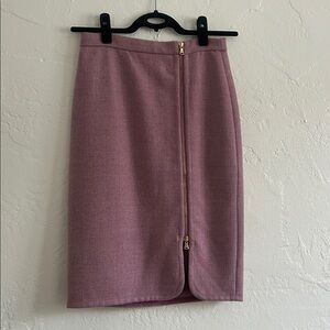 J. Crew Wool Exposed Zip Pencil Skirt